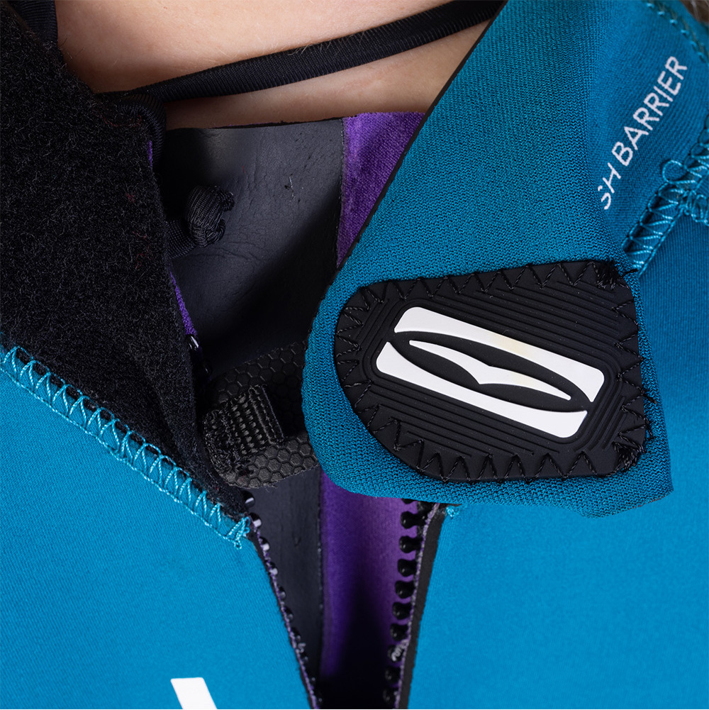 2025 Gul Womens Response 4/3mm GBS Back Zip Wetsuit RE1248-C1 - Teal / Marbel